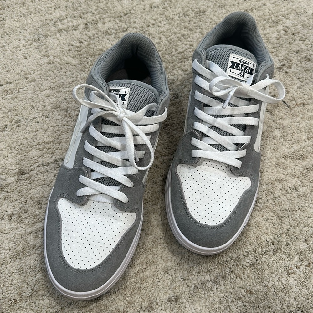 LAKAI Telford Low Mens Shoes Grey/White